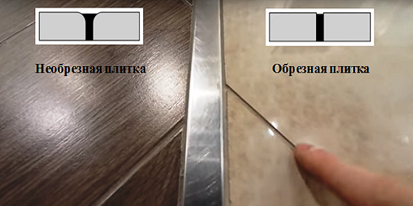 Без боковых углублений швы смотрятся уже, а уборка проходит быстрее.