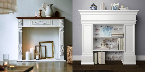 Заполнить его топку можно чем угодно – от свечей до цветов, книг и игрушек.
