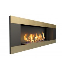 Биокамин Эллиот горизонтал / Elliot horizontal 1200 латунный (ZeFire)